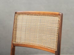 Ensemble de quatre chaises en bois de rose de Carlo Hauner et Martin Eisler, design brésilien