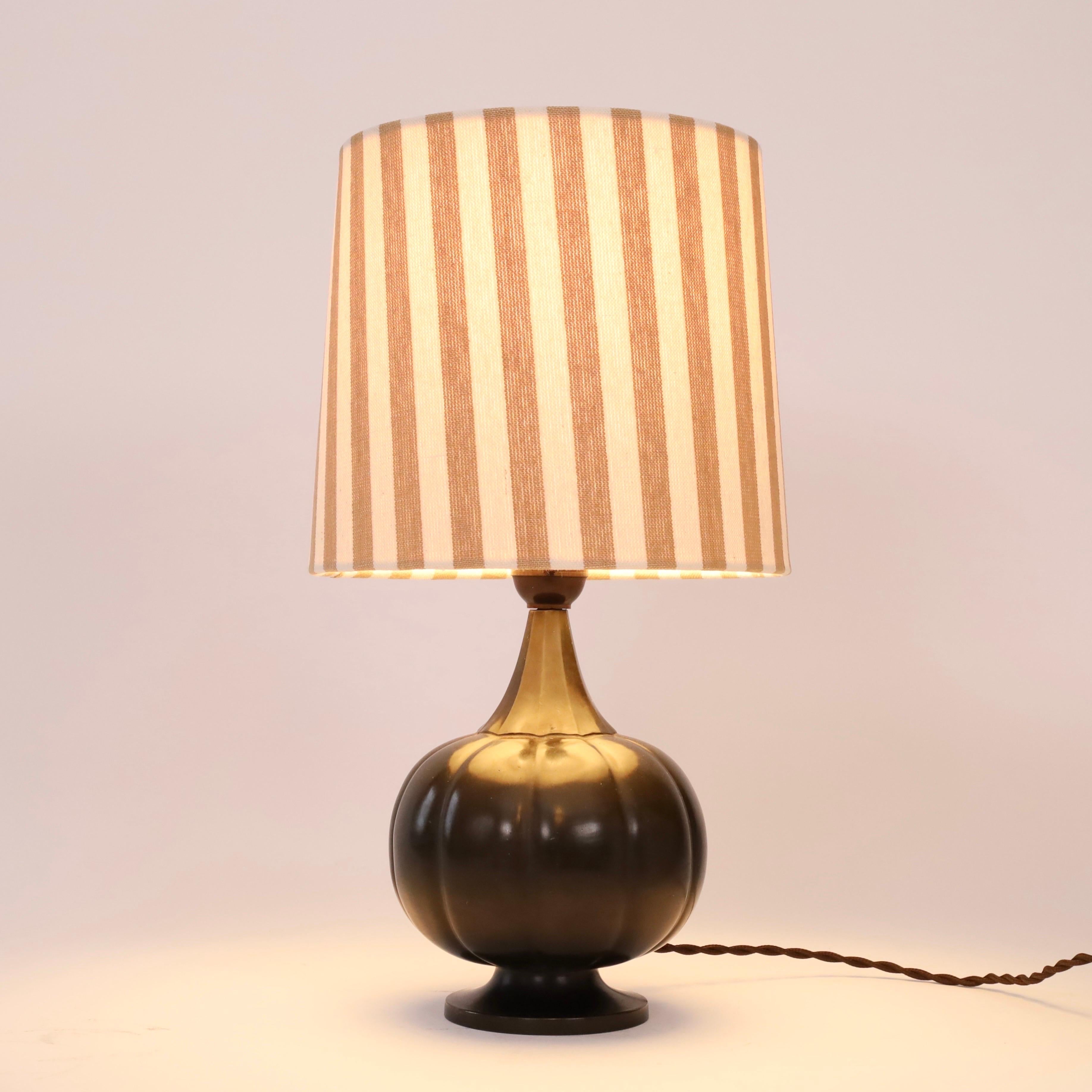 Set of round Just Andersen Table Lamps, 1920s, Denmark 1