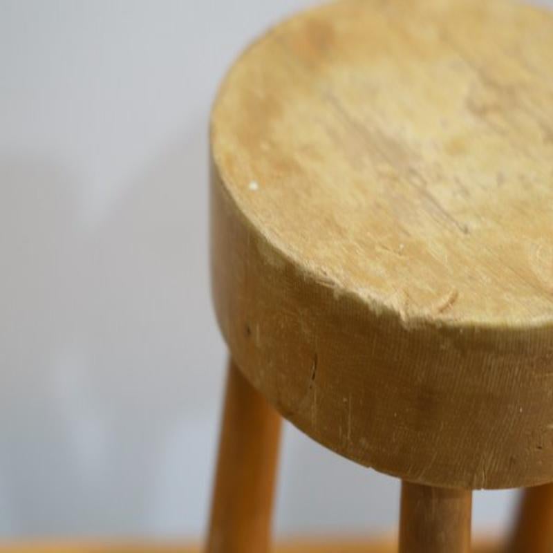 Set of Round Stools by Charlotte Perriand for Les Arcs, France, 1960s For Sale 13