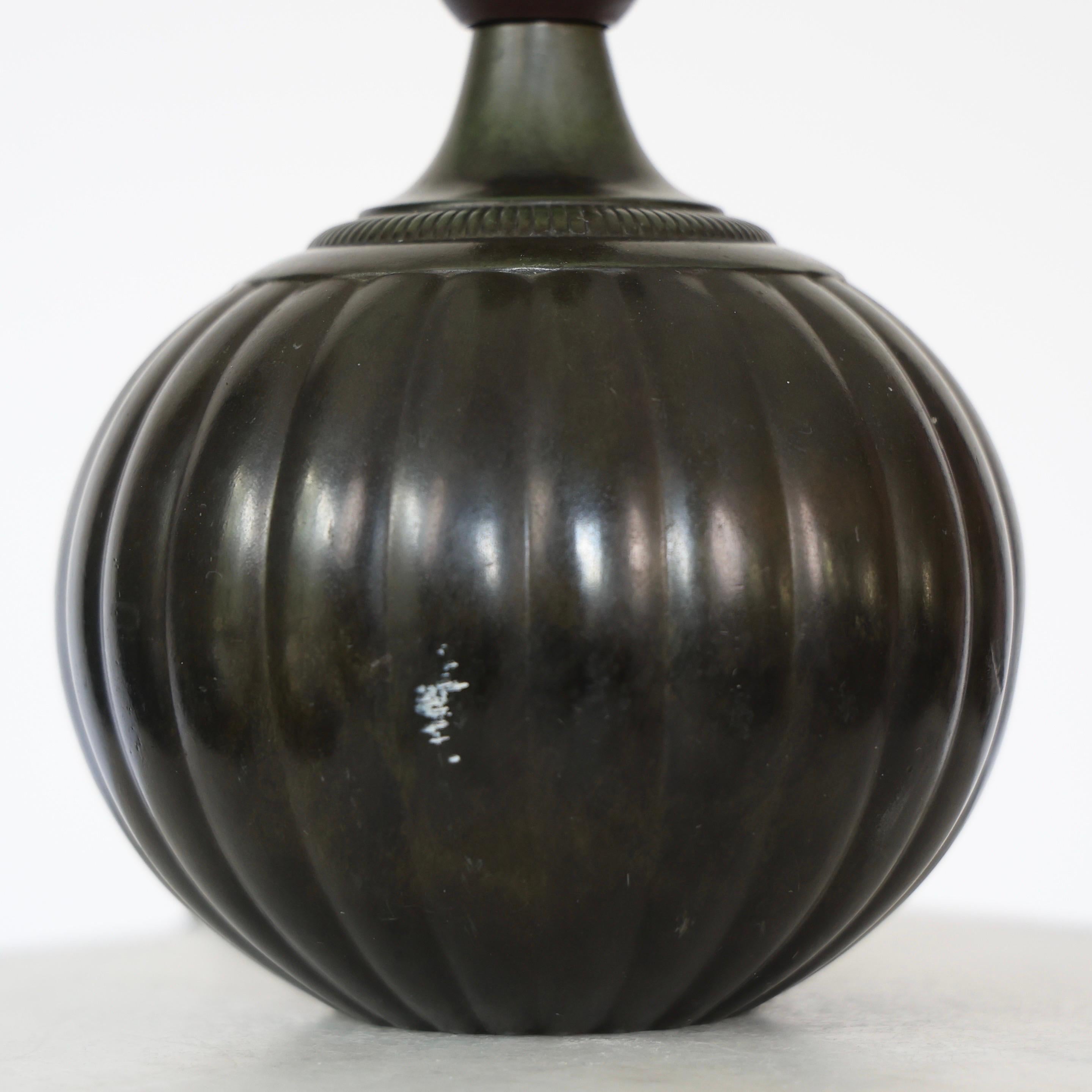 Satz runder Tischlampen von Just Andersen, 1930er Jahre, Dänemark im Angebot 9
