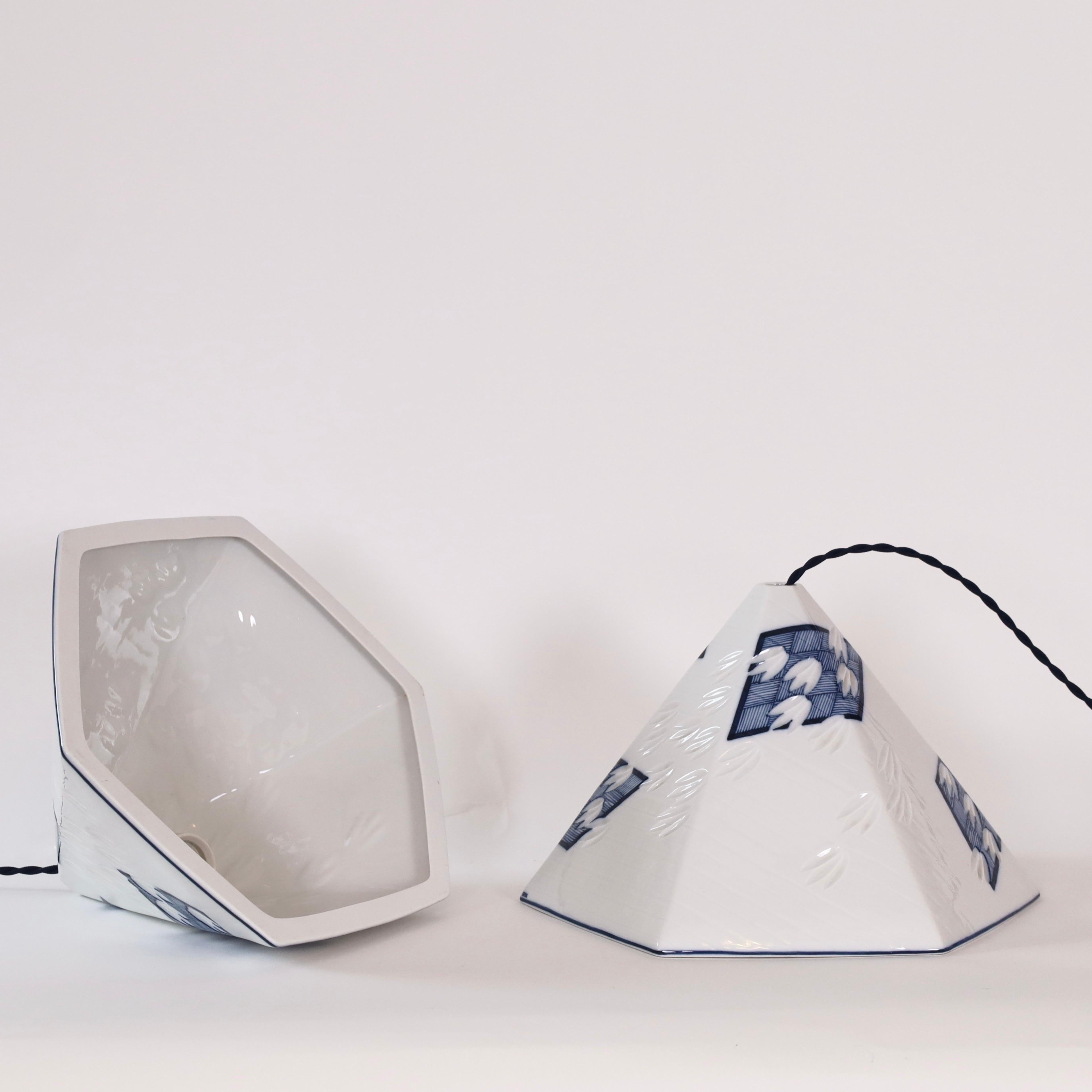 Juego de lámparas colgantes de porcelana Royal Copenhagen, Dinamarca en venta 3