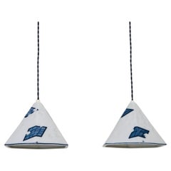 Ensemble de lampes suspendues en porcelaine de Royal Copenhagen, Danemark