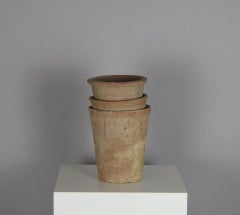 Set of Rustic Antique Stacking Pots