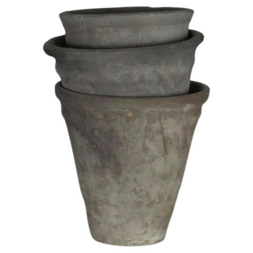 Set of Rustic Antique Stacking Pots