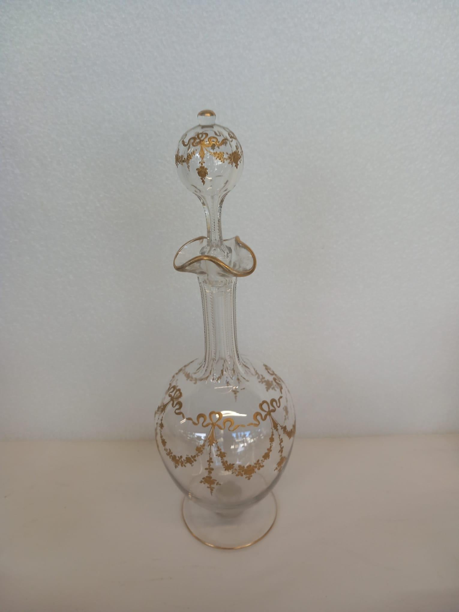 Set of Saint Louis crystal glasses For Sale 10