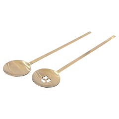 Salatbesteck-Set von Frank Lloyd Wright, Edelstahl