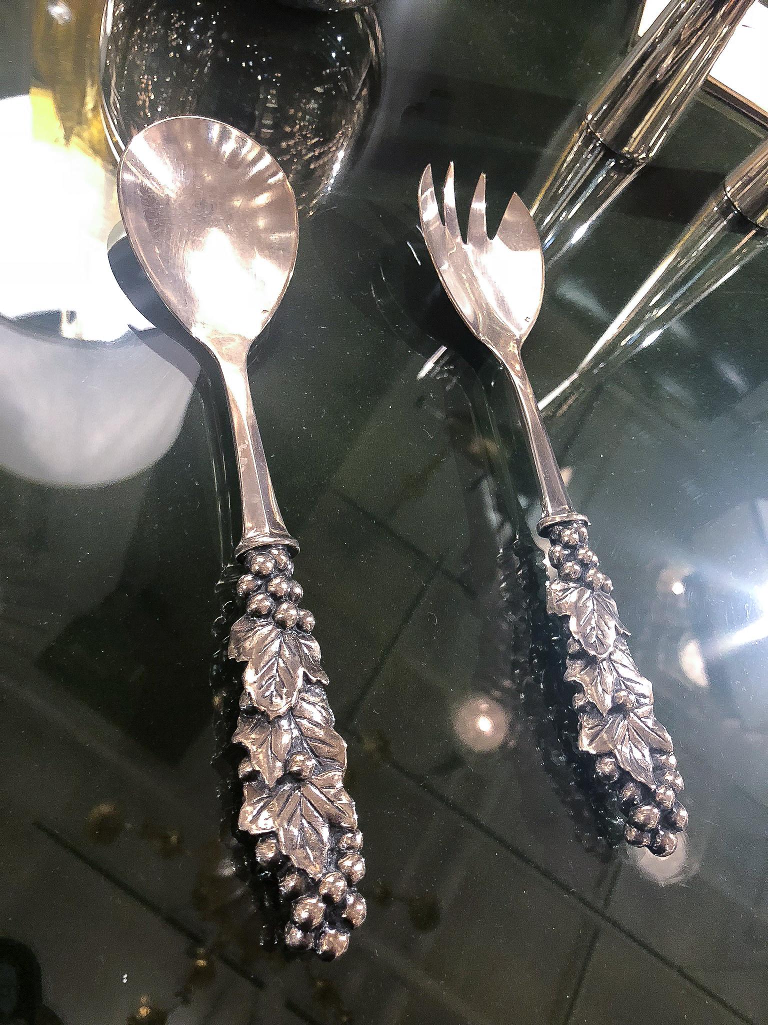 Modern Set of Salad Servers in the Style of Jean Boggio, France, 2010