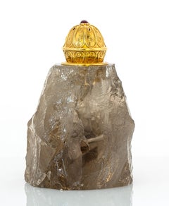 Set di shakers SALT & PEPPER in cristallo di rocca e vermeil, di Giberto Venezia