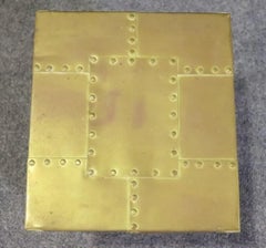 Set of Sarreid Ltd. Brass Nesting Tables