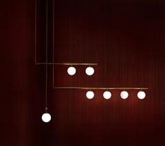 Set of Satellite I II IV Sculpted Pendant by Paul Matter