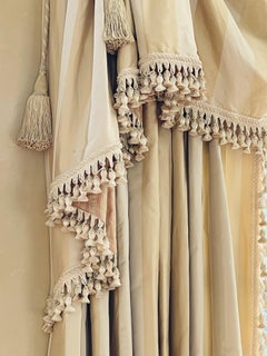 Set of Scalamandre Drapes, Curtains or Window Treatments, Linen