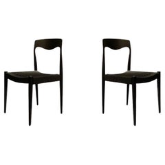 Set of Scandinavian Black Rope Chair, 1960s