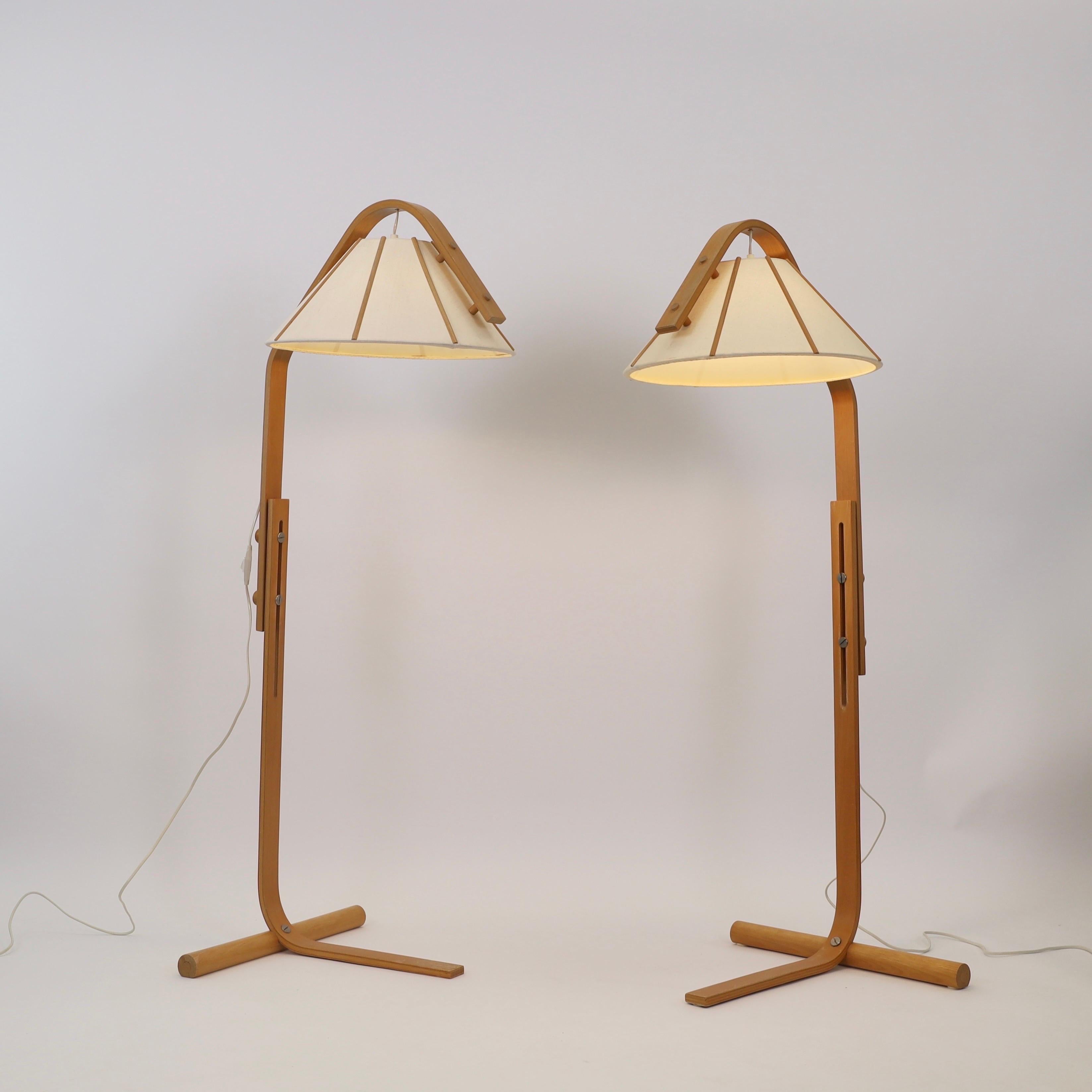 Set di lampade da terra The Modern Scandinavian di Jan Wickelgren, anni '70, Svezia in vendita 7