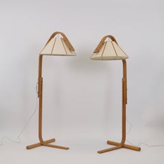 Juego de lámparas de pie modernas escandinavas de Jan Wickelgren, años 70, Suecia