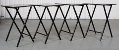 Vintage Set of Scheibe Folding Tv Tables