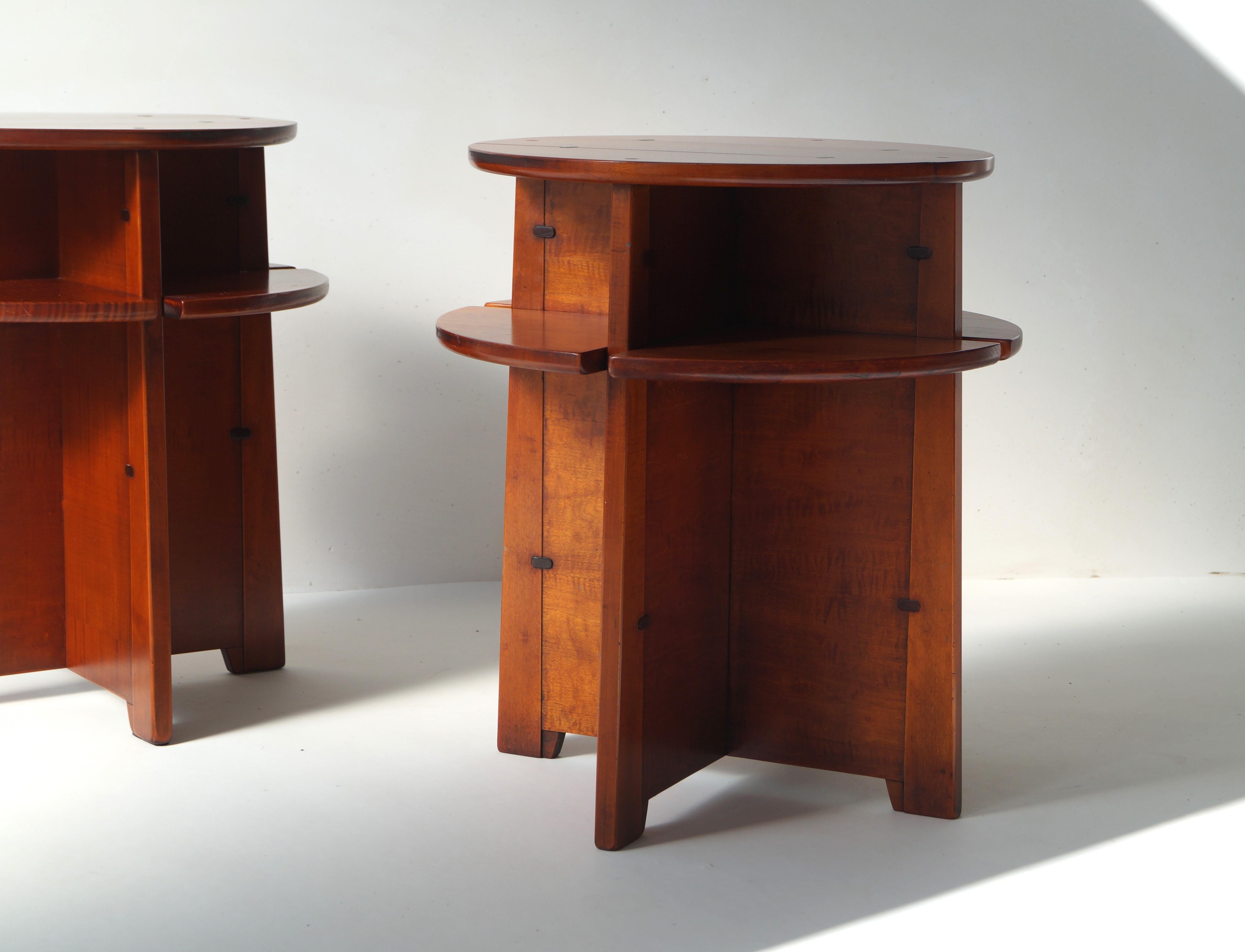 Late 20th Century Set of Schuitema Shaker series side tables, 1980s For Sale