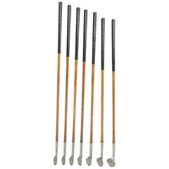Set of Scottish Antique Golf Clubs by Nicoll of Leven