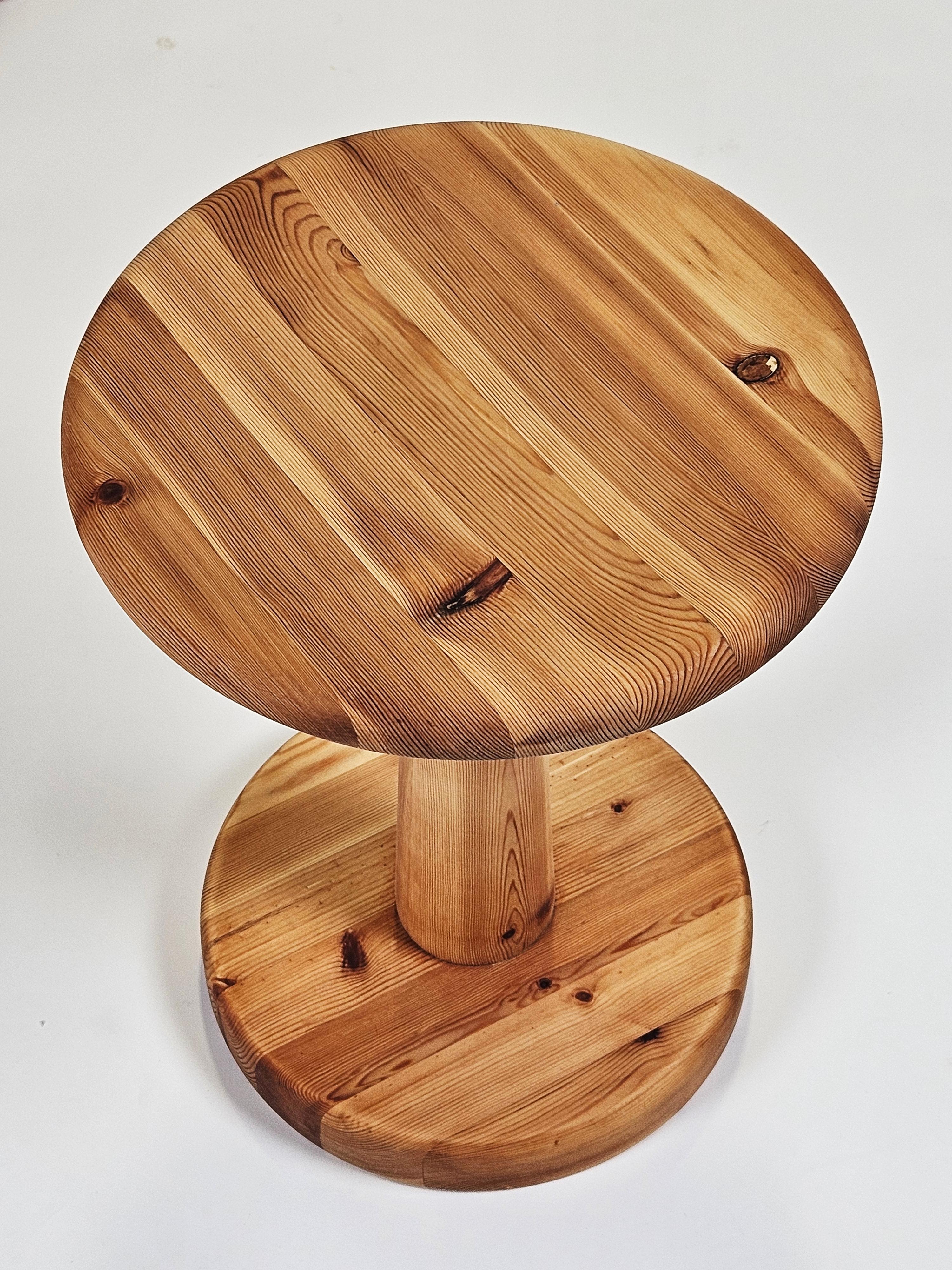 20th Century Set of sculptural pine stools by Rainer Daumiller, Denmark, 1970s For Sale