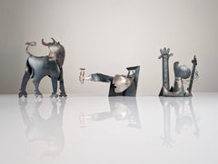 Set of Sculptures from Picasso's Guernica, Signed, 20th Century
