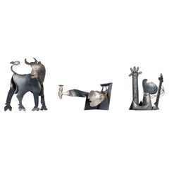 Set of Sculptures from Picasso's Guernica, Signed, 20th Century