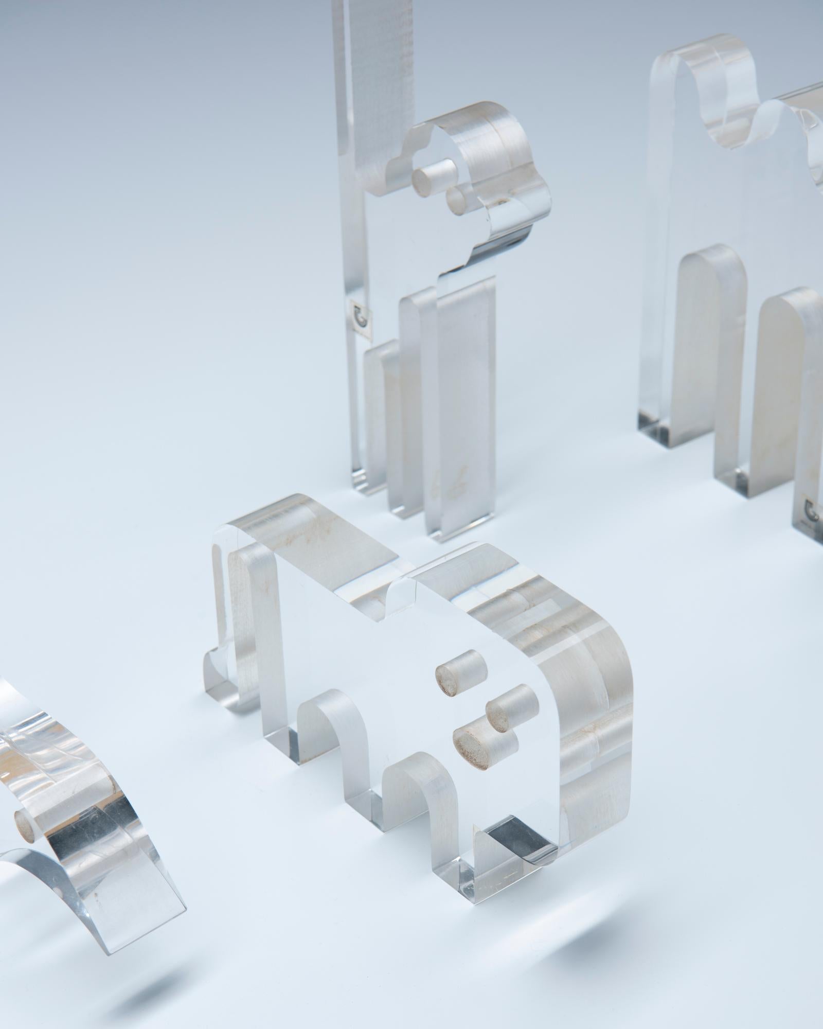 Ensemble de sculptures en Lucite - Silvio Russo 6