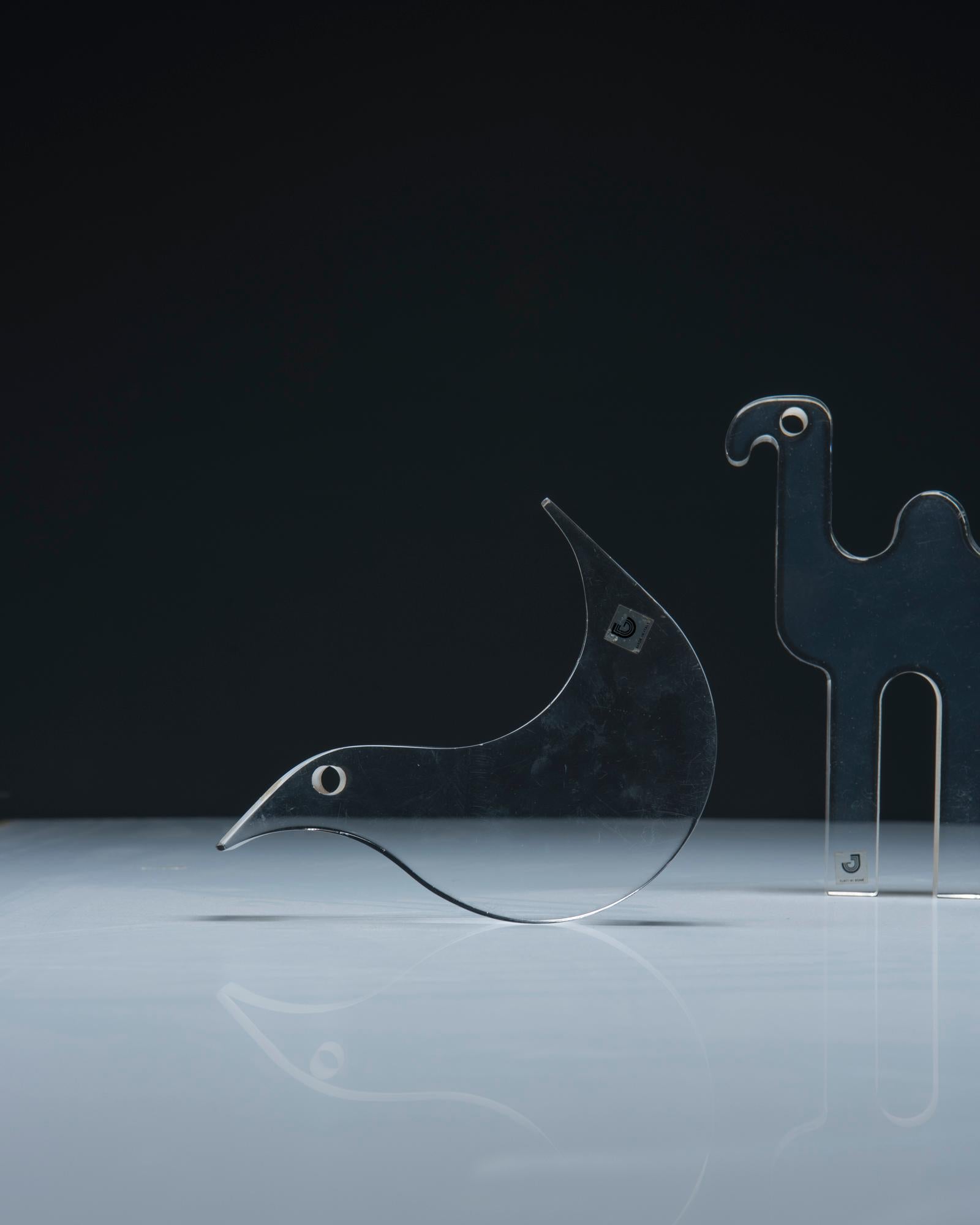 italien Ensemble de sculptures en Lucite - Silvio Russo