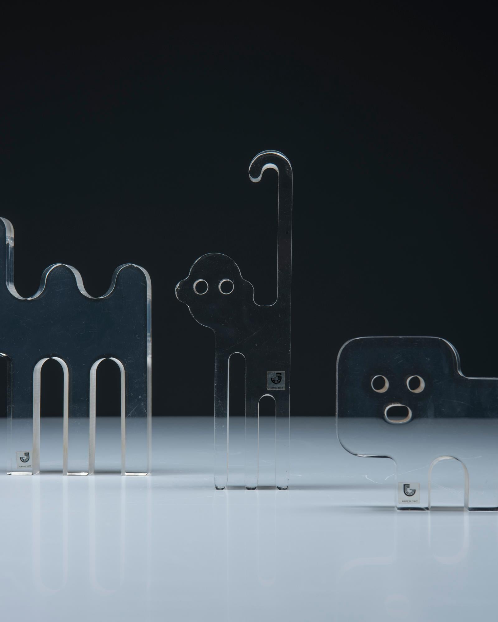 Ensemble de sculptures en Lucite - Silvio Russo 1