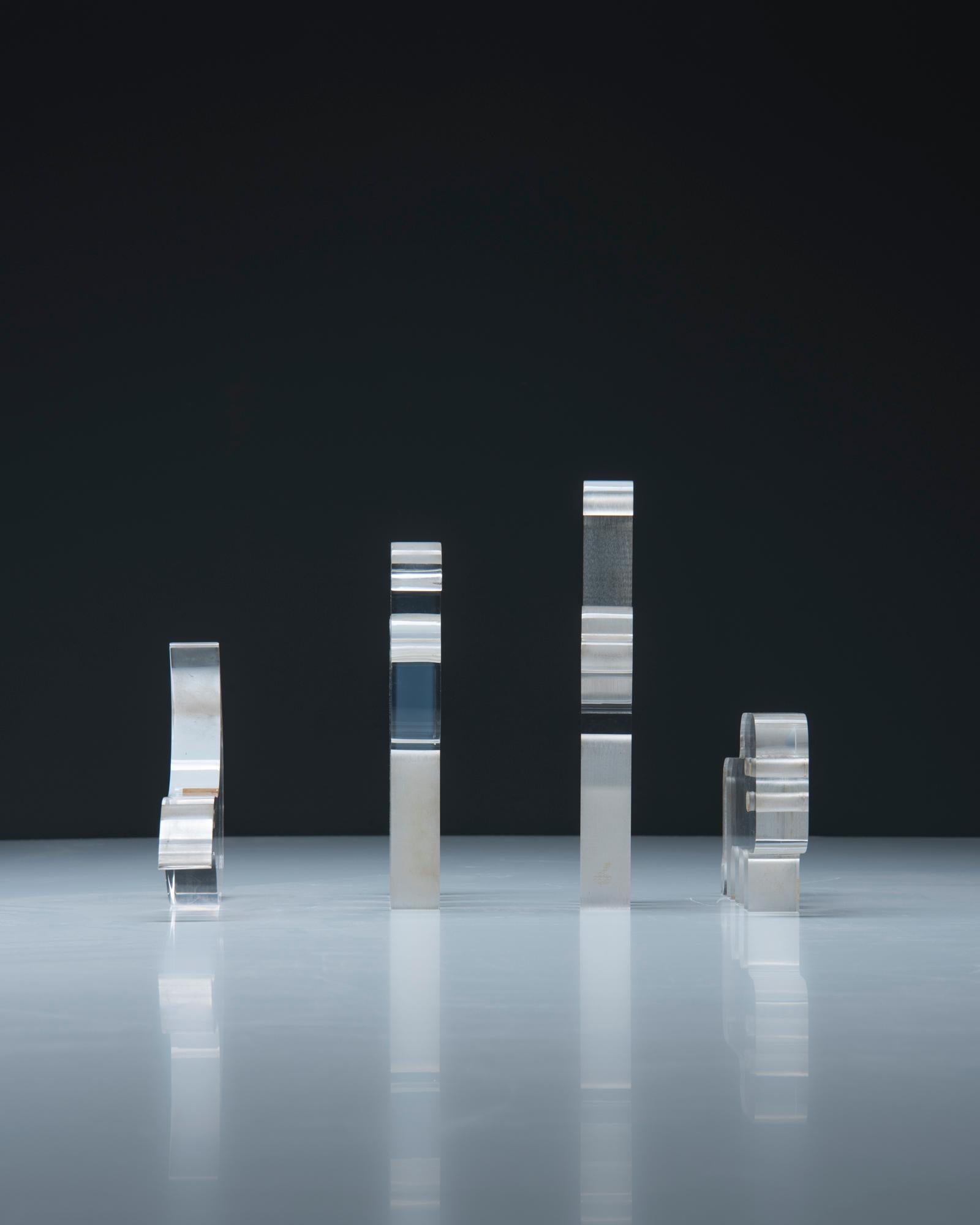 Ensemble de sculptures en Lucite - Silvio Russo 2