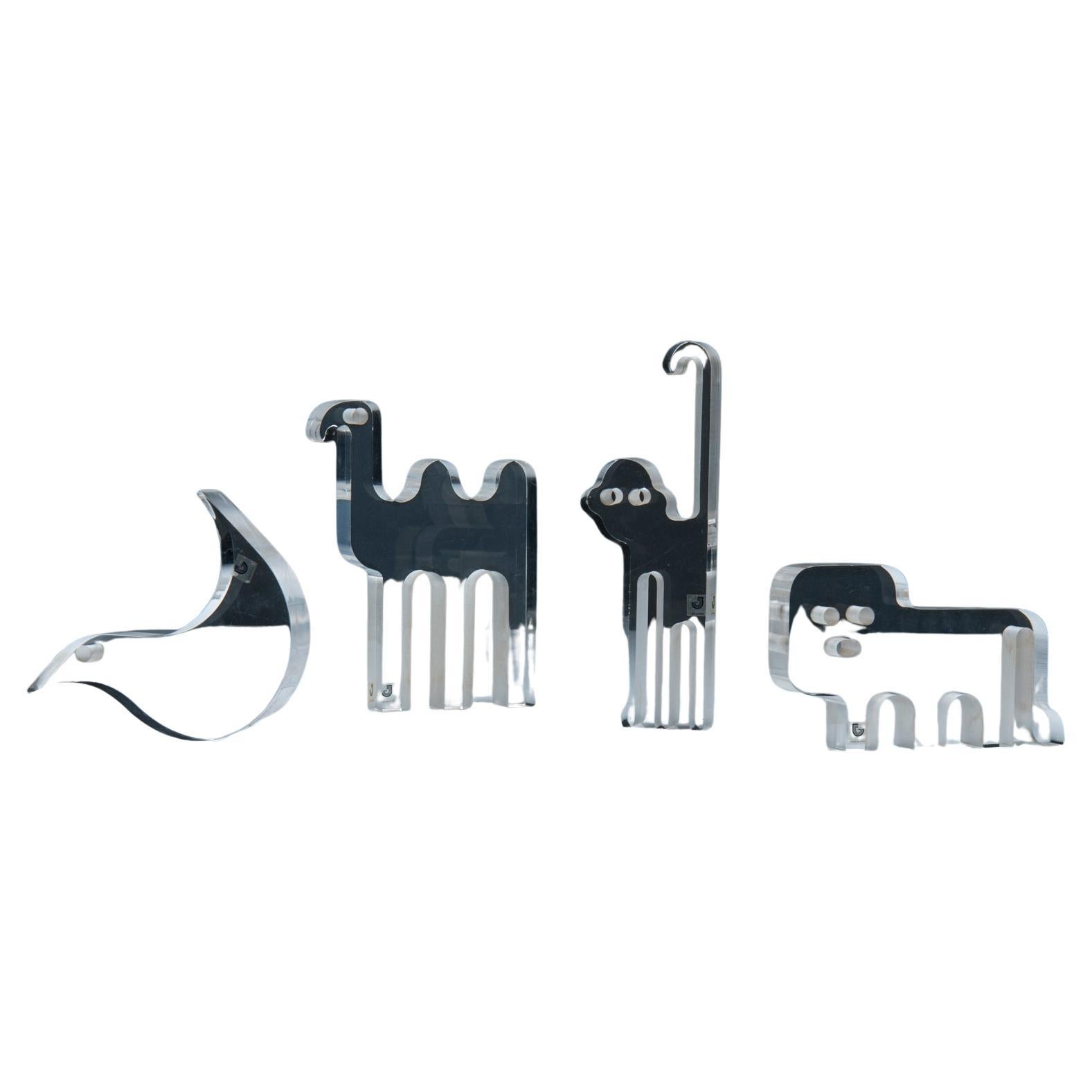 Ensemble de sculptures en Lucite - Silvio Russo