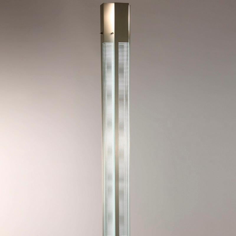 Contemporary Serge Mouille Mid-Century Modern Aluminium Signal Column Floor Lamp Set