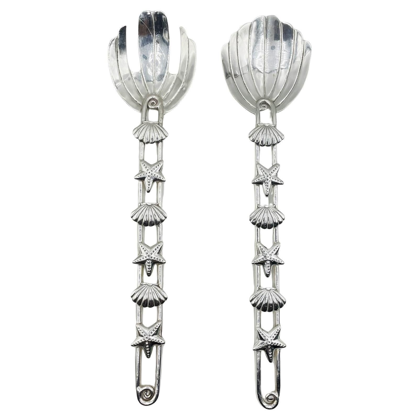 Set d'ustensiles de service par Emilia Castillo, Collection Starfish & Shells, Mexique