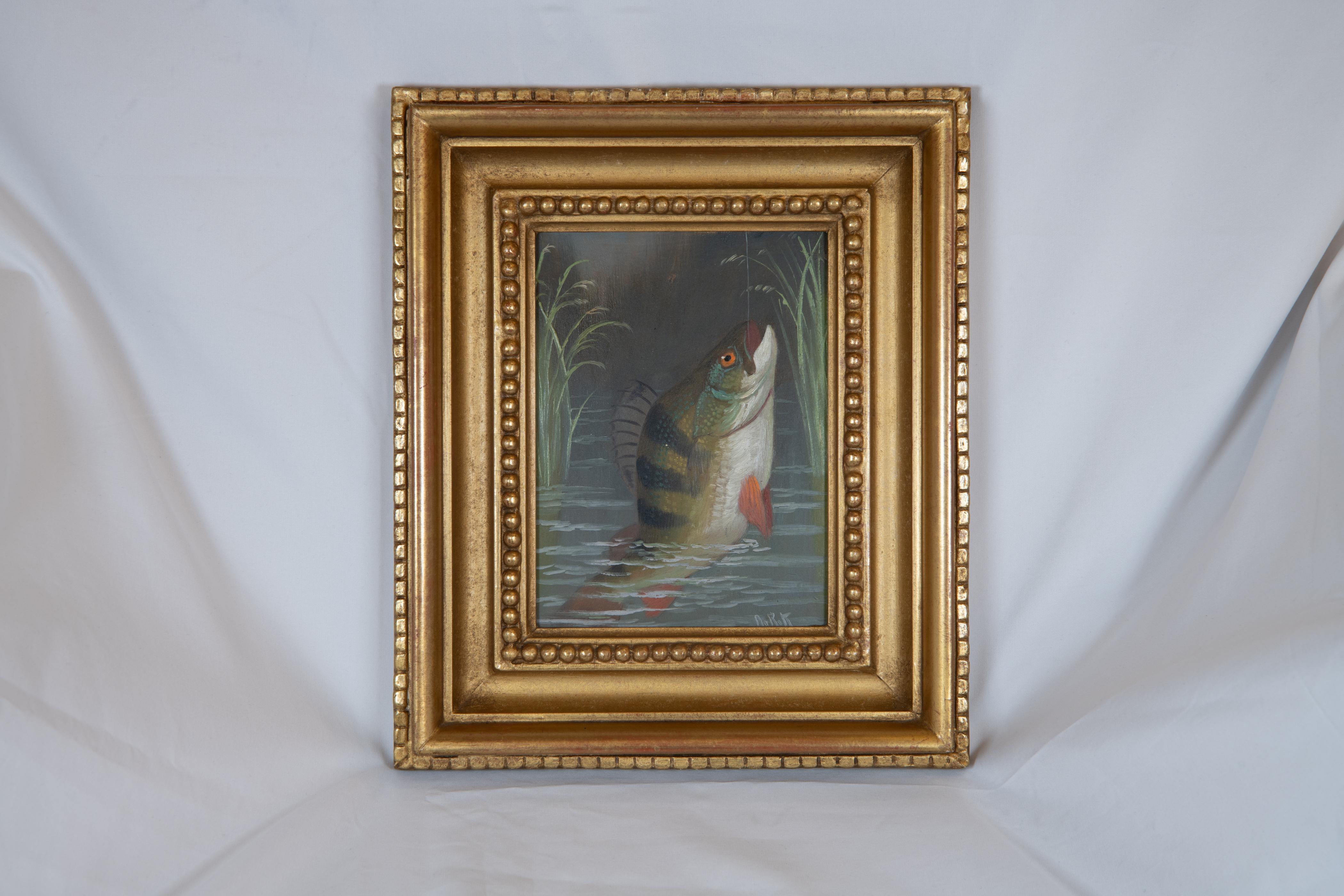 Satz von sieben 19.  Fischgemälde auf Karton von Roland Knight aus dem Jahrhundert (1845-1914) im Angebot 2