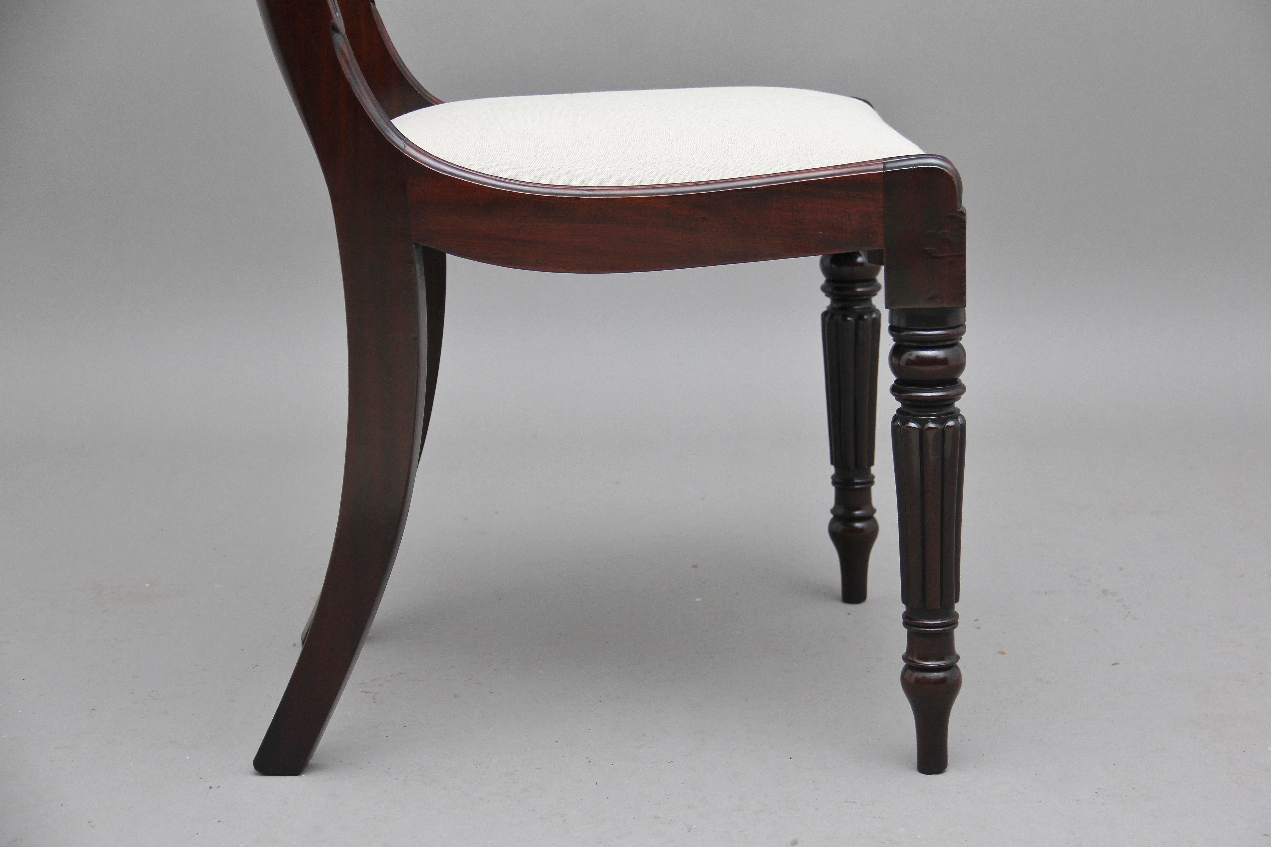Set of Seven 19th Century Mahogany Dining Chairs 5