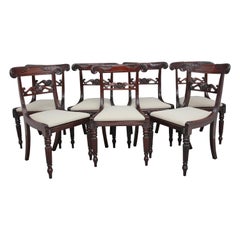 Set of Seven 19th Century Mahogany Dining Chairs