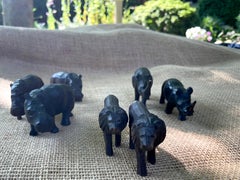Set of Seven African Safari Figures