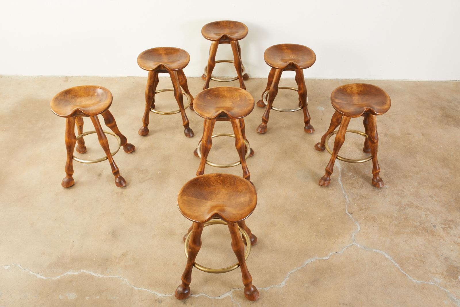 saddle shaped bar stools