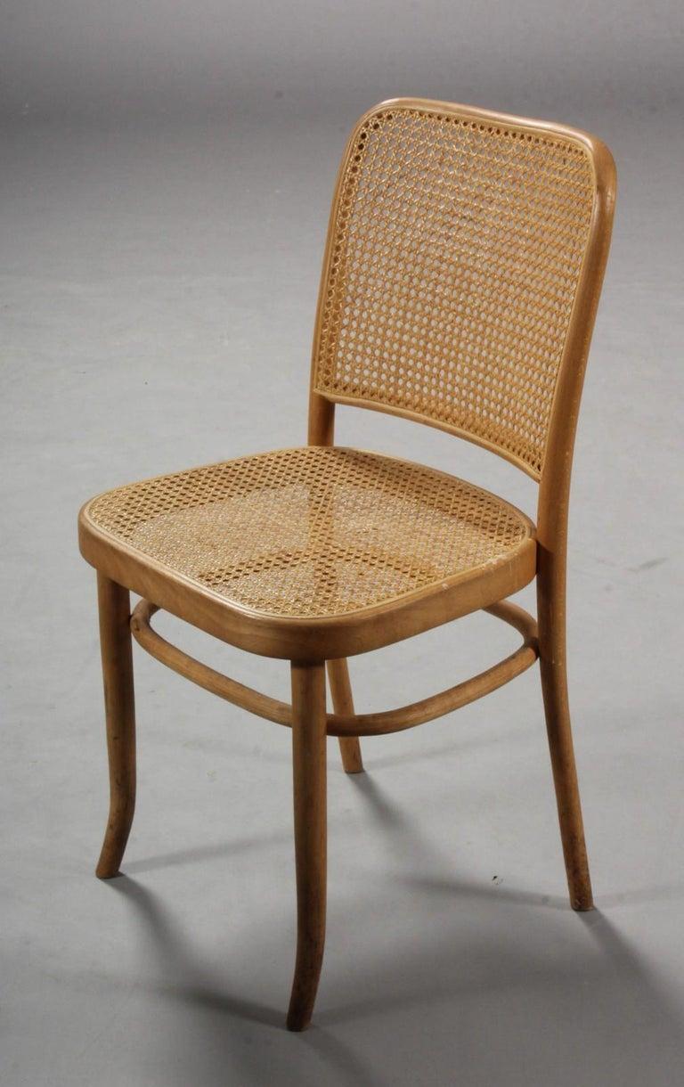Beech bentwood with canned seat and backrest, made in Sweden in the 1970s by MFB Möbelindusti AB. Some damages on the canning, restoration on request possible.
Six pieces available. Delivery time for the rest about 10-14 days.
Dimensions:
H 35.44