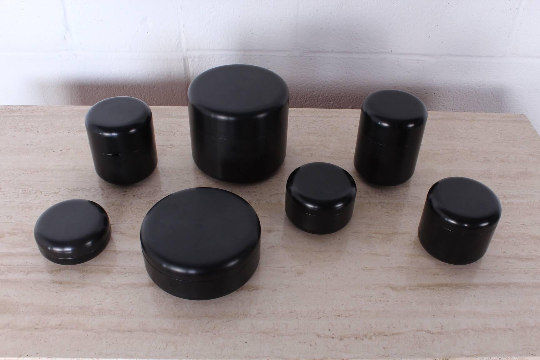 Set of Seven Canisters by Georg Jensen 6
