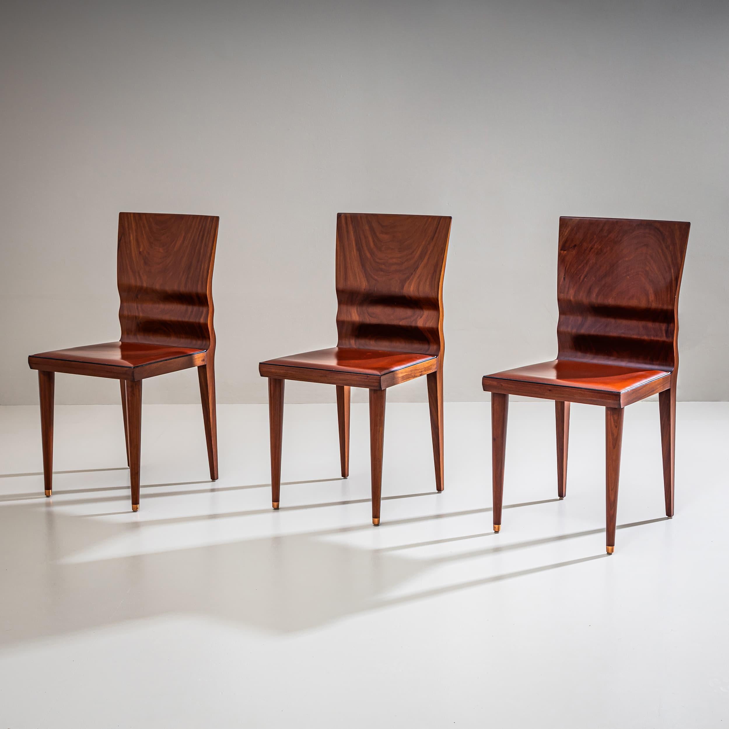 Set di sette sedie, modello 'Diva' di William Sawaya per Sawaya & Moroni In condizioni buone in vendita a New York, NY