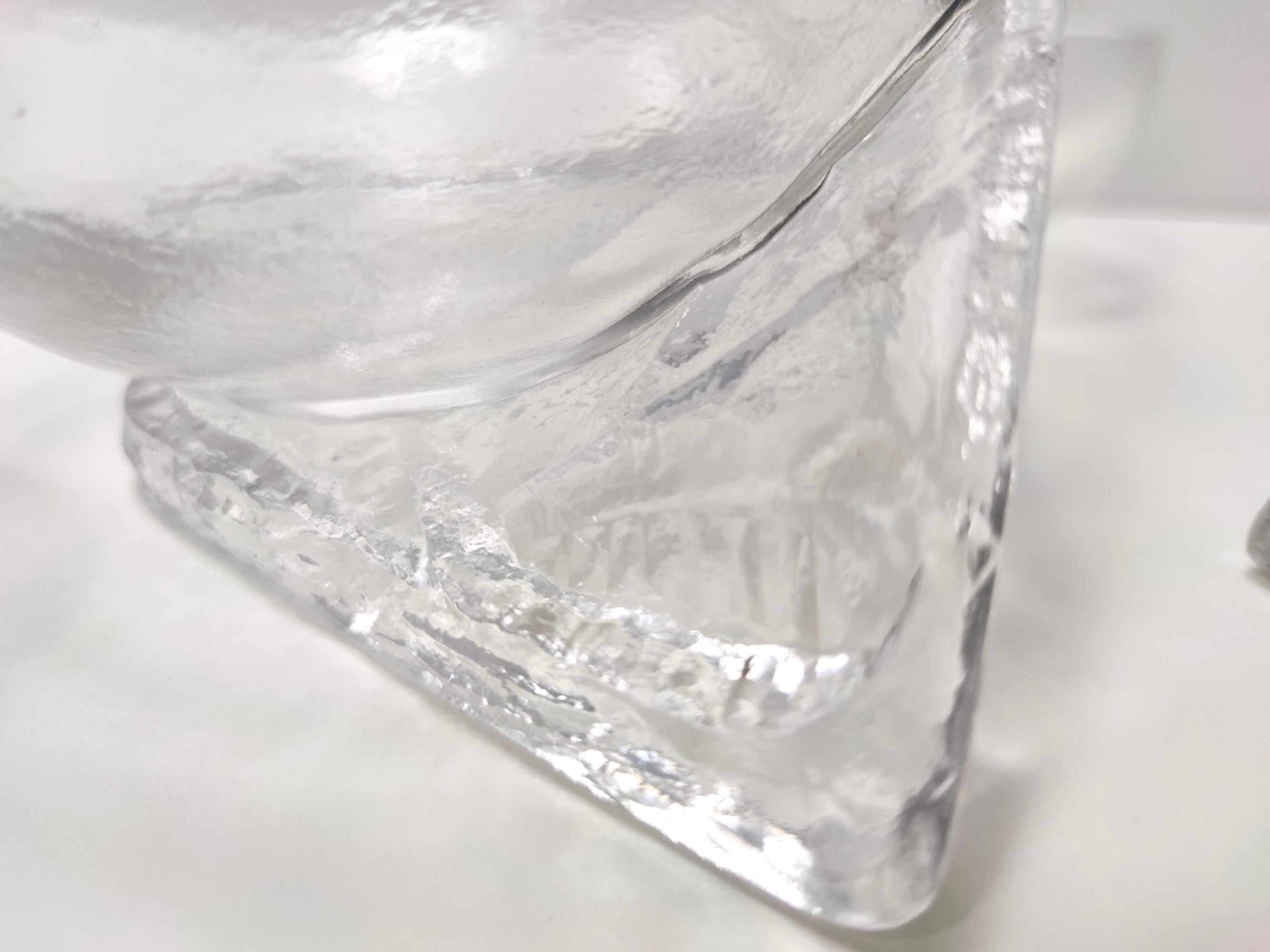 Ensemble de sept bols de service en cristal de Taddei Sestini pour Kristall Krisla en vente 6
