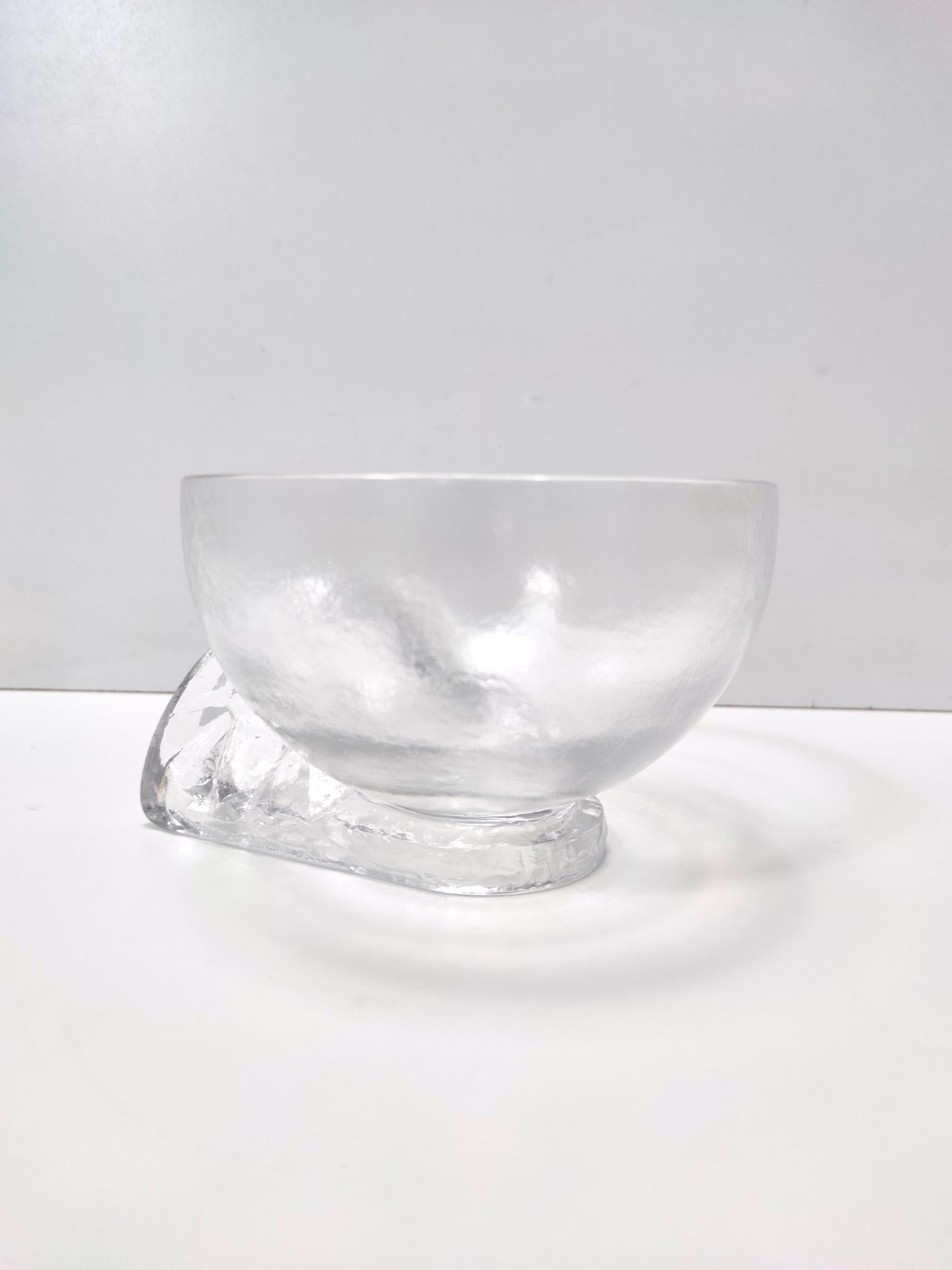 Set of Seven Crystal Serving Bowls by Taddei Sestini for Kristall Krisla In Excellent Condition For Sale In Bresso, Lombardy