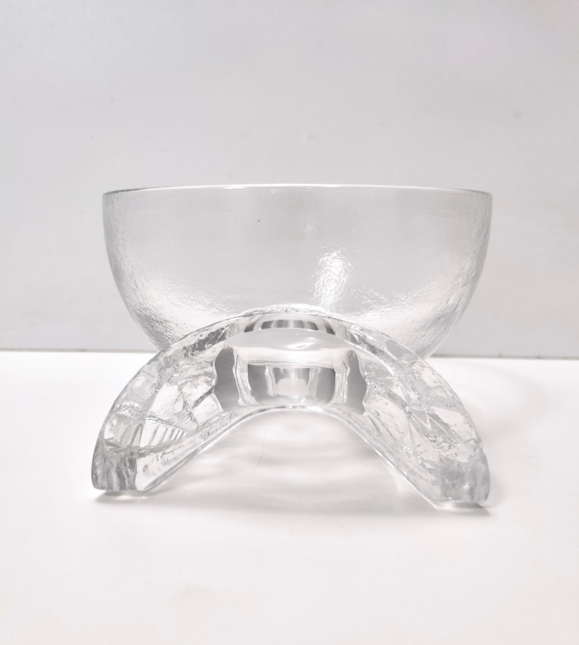 Set of Seven Crystal Serving Bowls by Taddei Sestini for Kristall Krisla For Sale 1