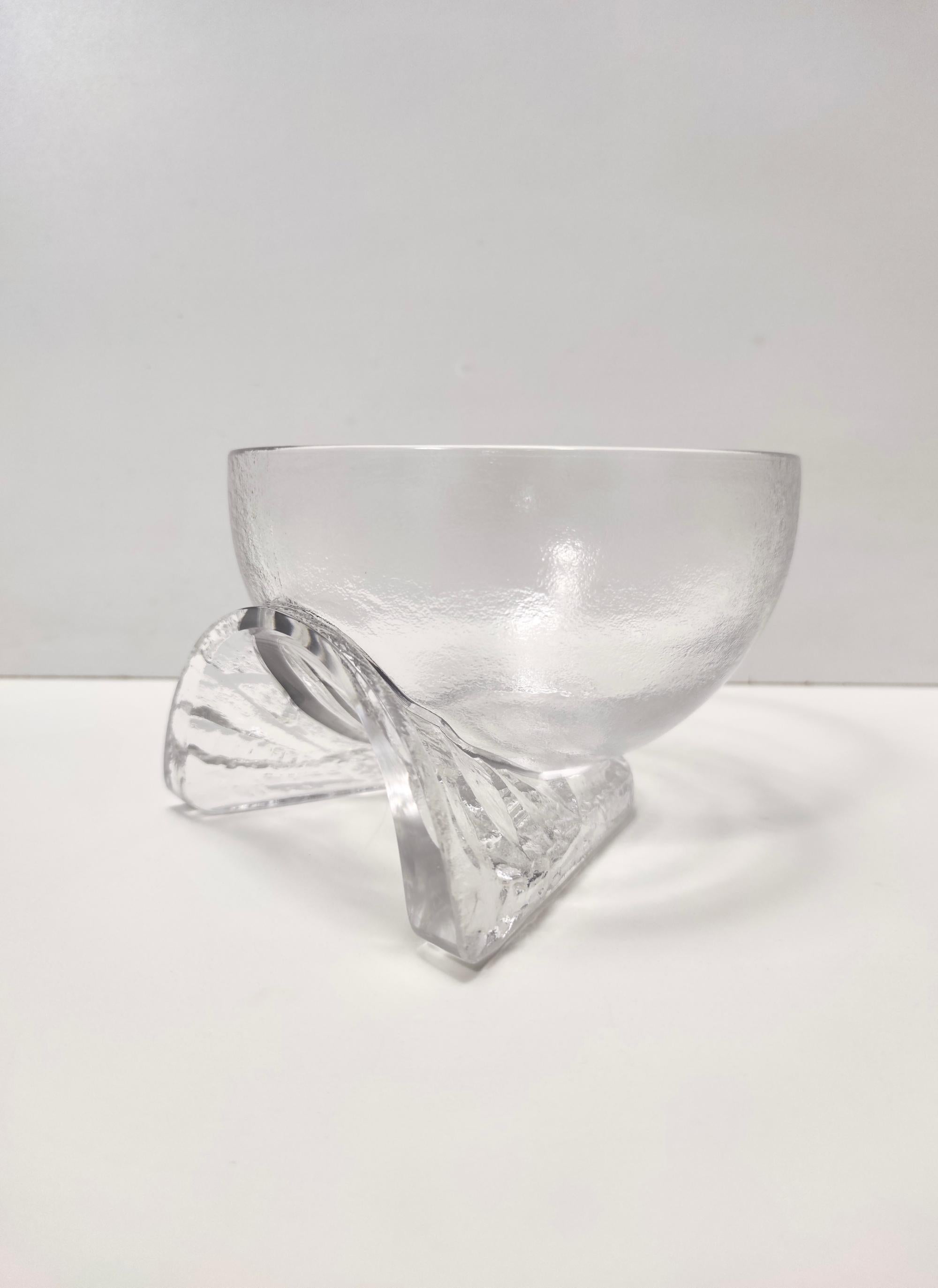 Set of Seven Crystal Serving Bowls by Taddei Sestini for Kristall Krisla For Sale 2