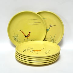 Set of Seven Decorative Plates, Cerenne, Vallauris c. 1950