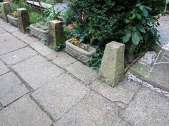Set of Seven Early 19th English Stone Staddle Stones Garden Feature