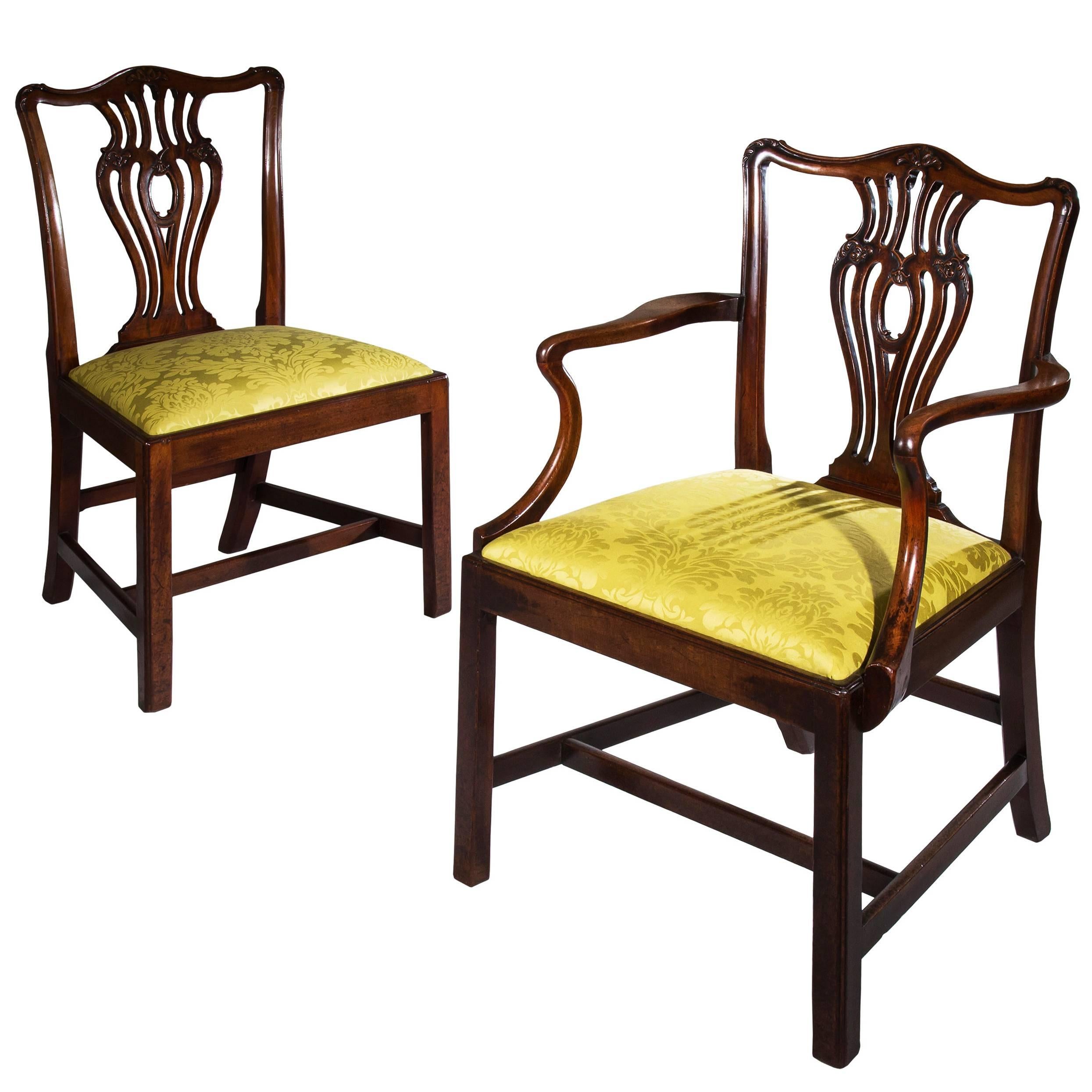Set Of Ten 19th Century Mahogany Antique Chippendale Dining Chairs Set Of Ten 19th Century Mahogany Antique Chippendale Dining Chairs At 1stdibs