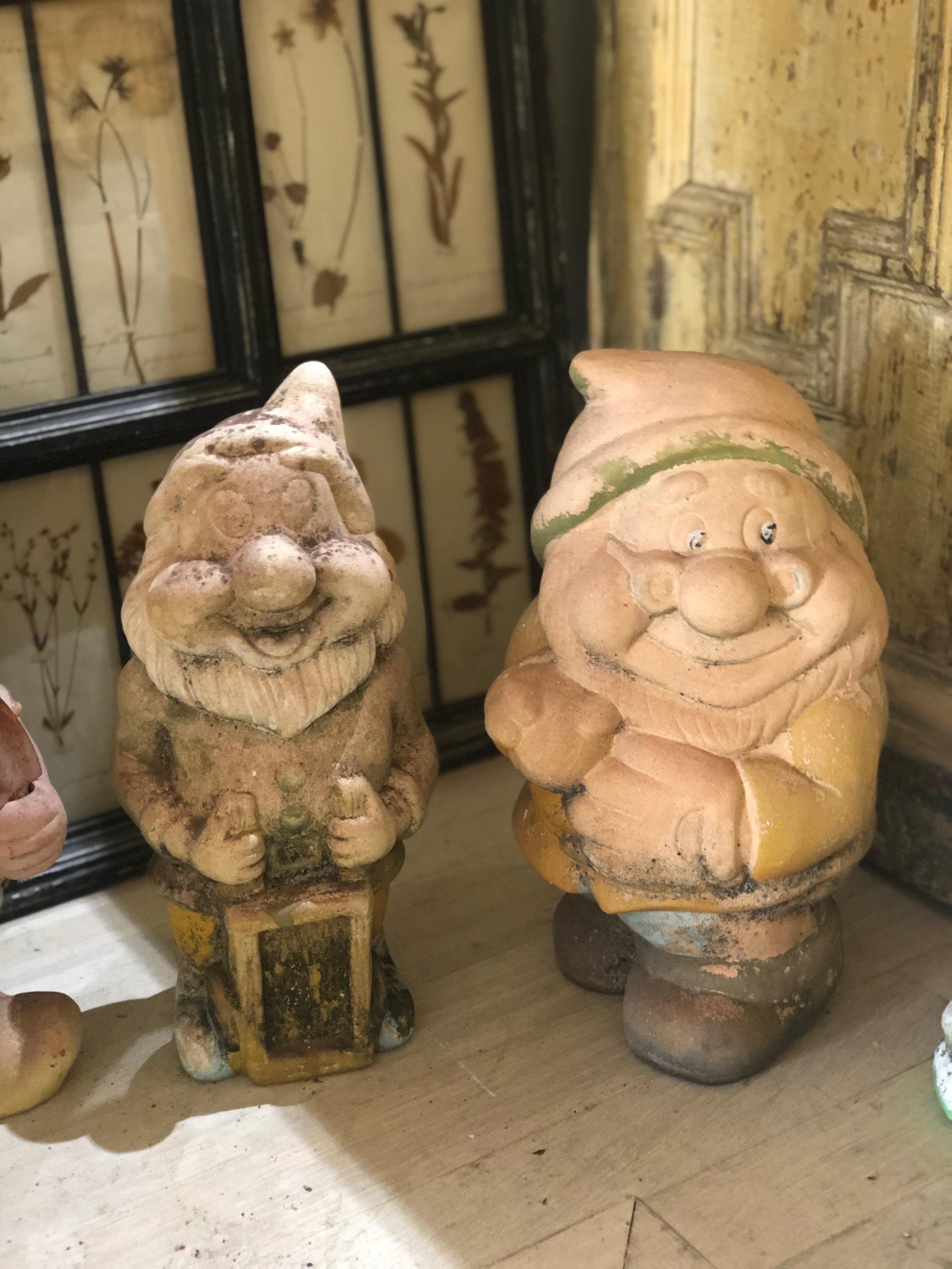 20th Century Set of Seven Gnomes For Sale