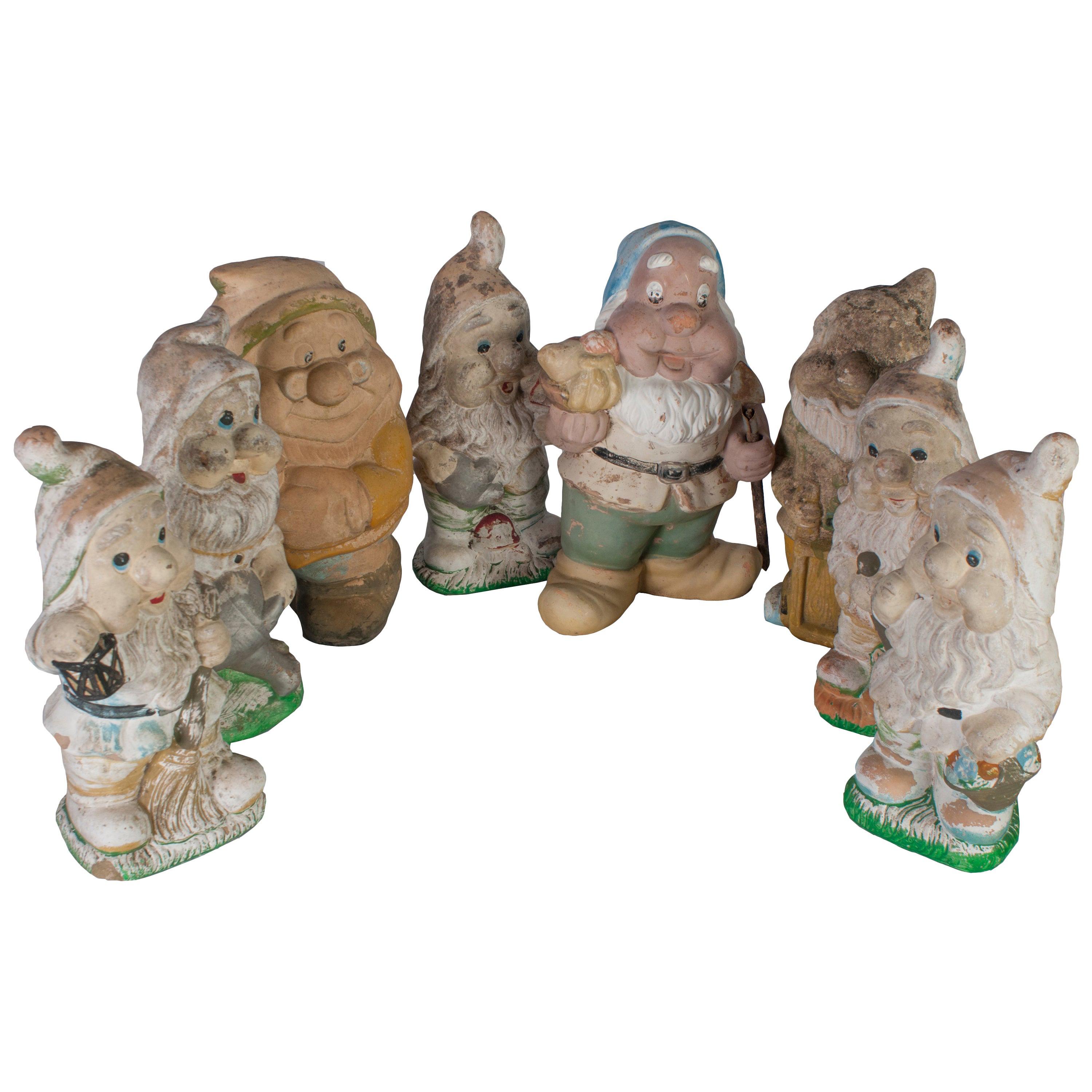 Set of Seven Gnomes