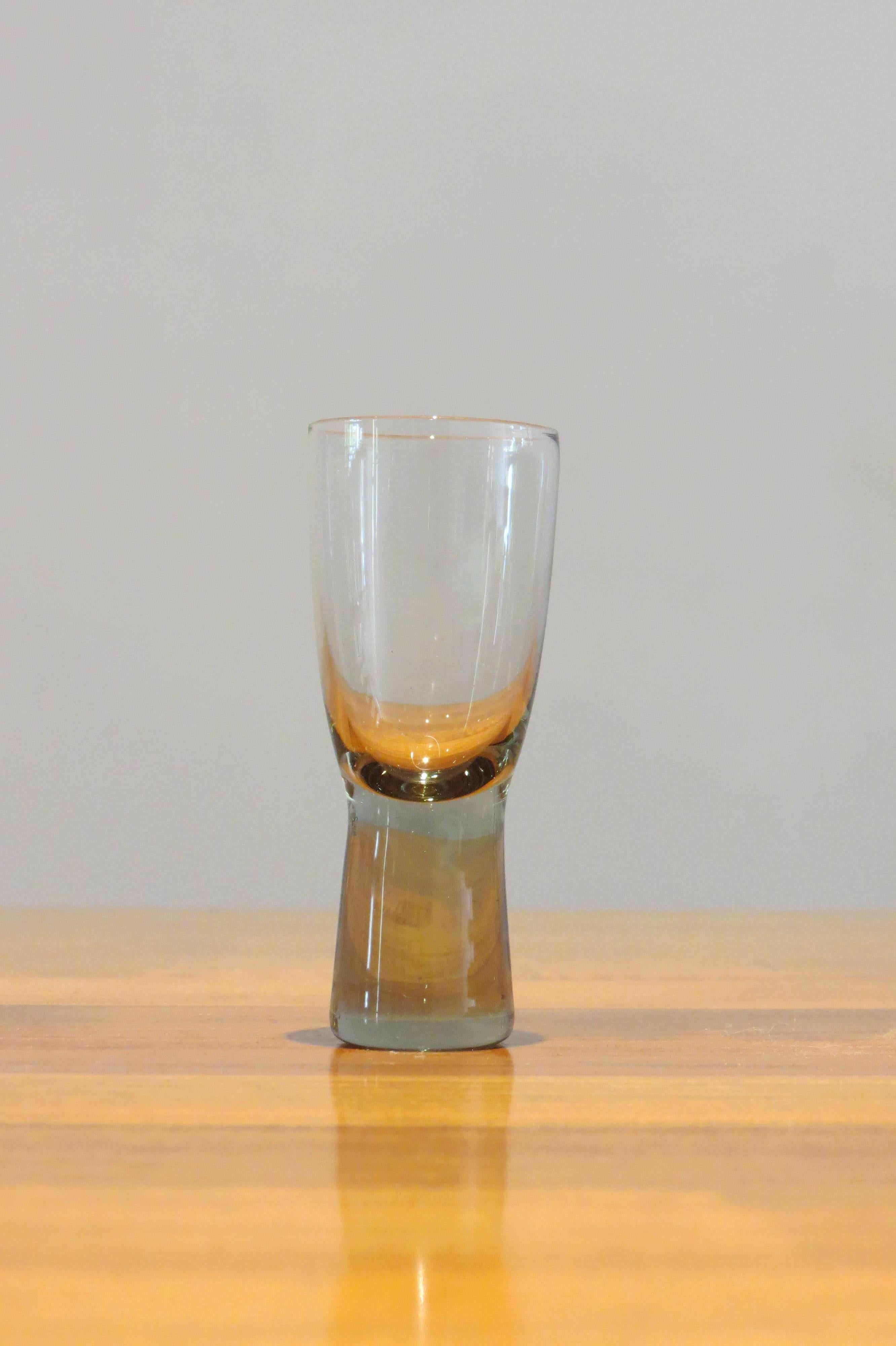 20th Century Set of Seven Holmegaard Canada Wine Glasses by Per Lutken