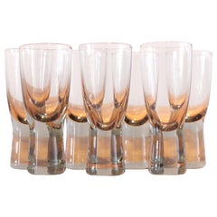 Set of Seven Holmegaard Canada Wine Glasses by Per Lutken